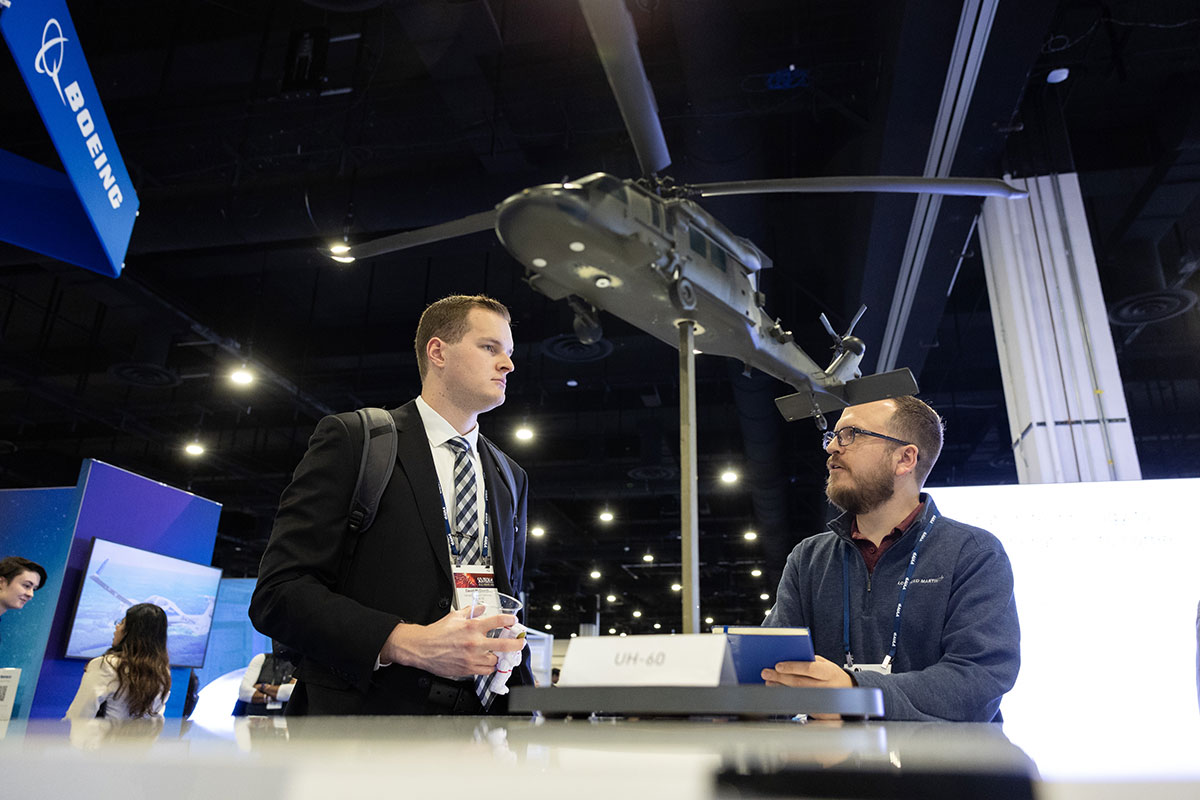 Exhibit Hall at the 2023 AIAA SciTech Forum