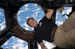 Peggy Whitson at ISS. Credit: NASA